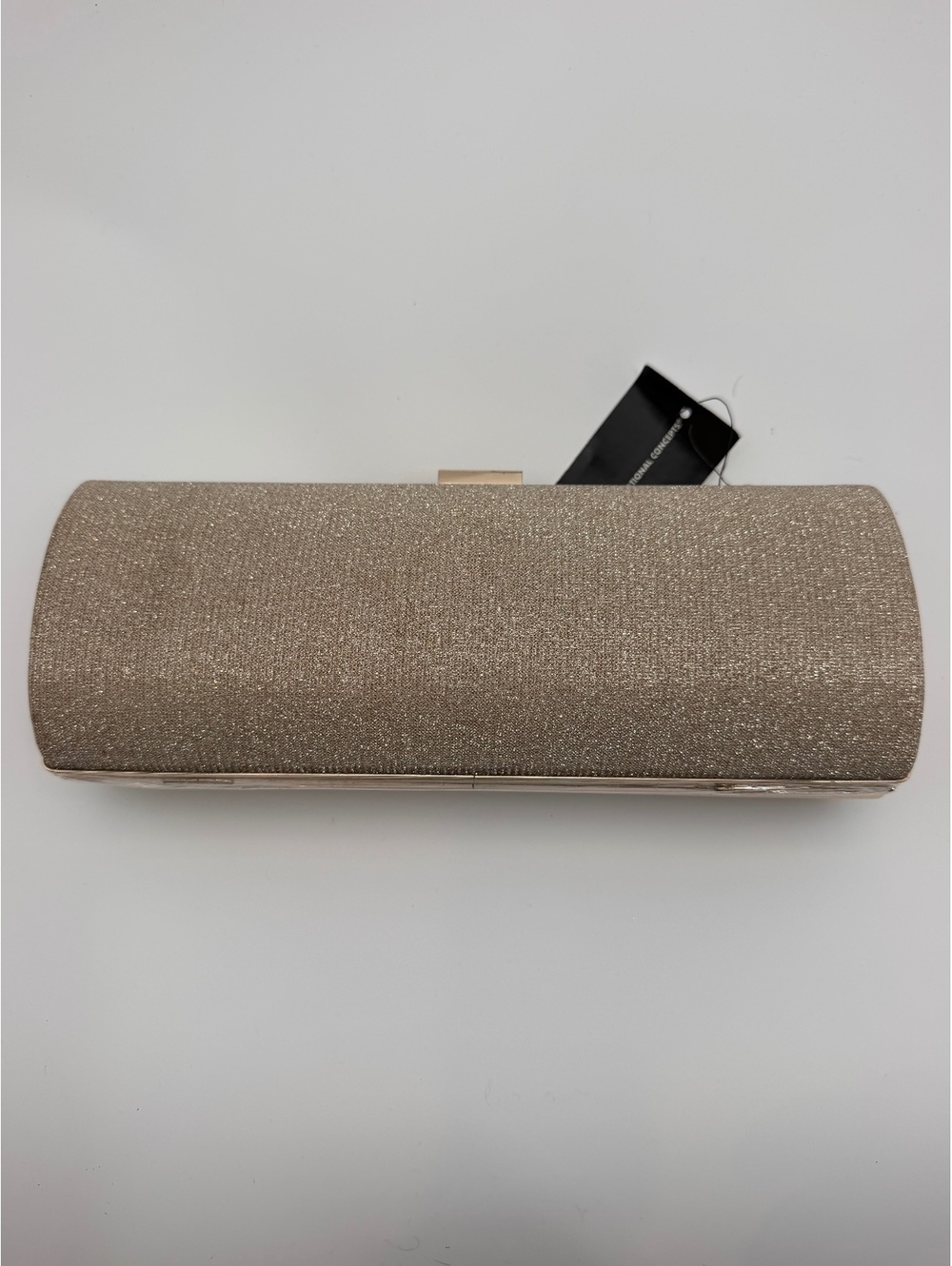 Gold Glitter Evening Clutch Bag